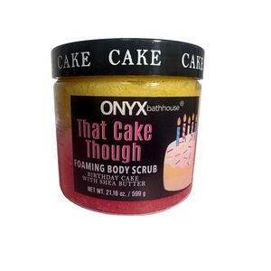 ONYX Bathhouse That Cake Though Foaming Body Scrub Birthday Exfoliate 21.16 Oz
